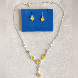 Necklace Earring Set AVON PRETTY PASTEL Y Necklace Evening